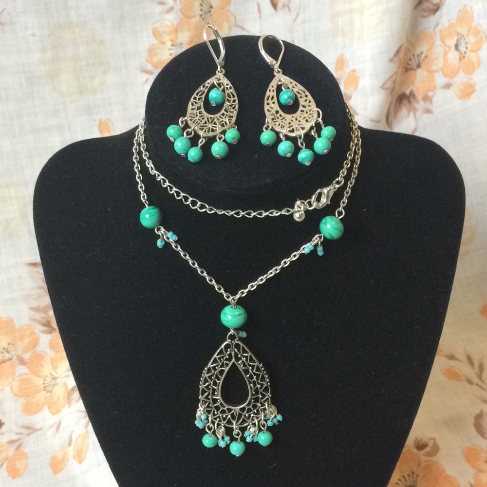 Boho necklace set